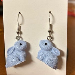 Resin Bunny Earrings multi color